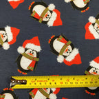 FS155 Penguin Santa Navy Base | Fabric Styles