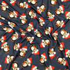FS155 Penguin Santa Navy Base | Fabric Styles