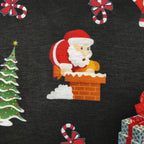LAST 3m FS077 Christmas Print, Snowman, Tree | Fabric Styles
