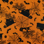 FS160 Halloween Haunted House Print | Fabric Styles