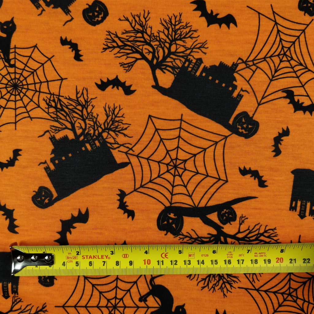 FS160 Halloween Haunted House Print | Fabric Styles