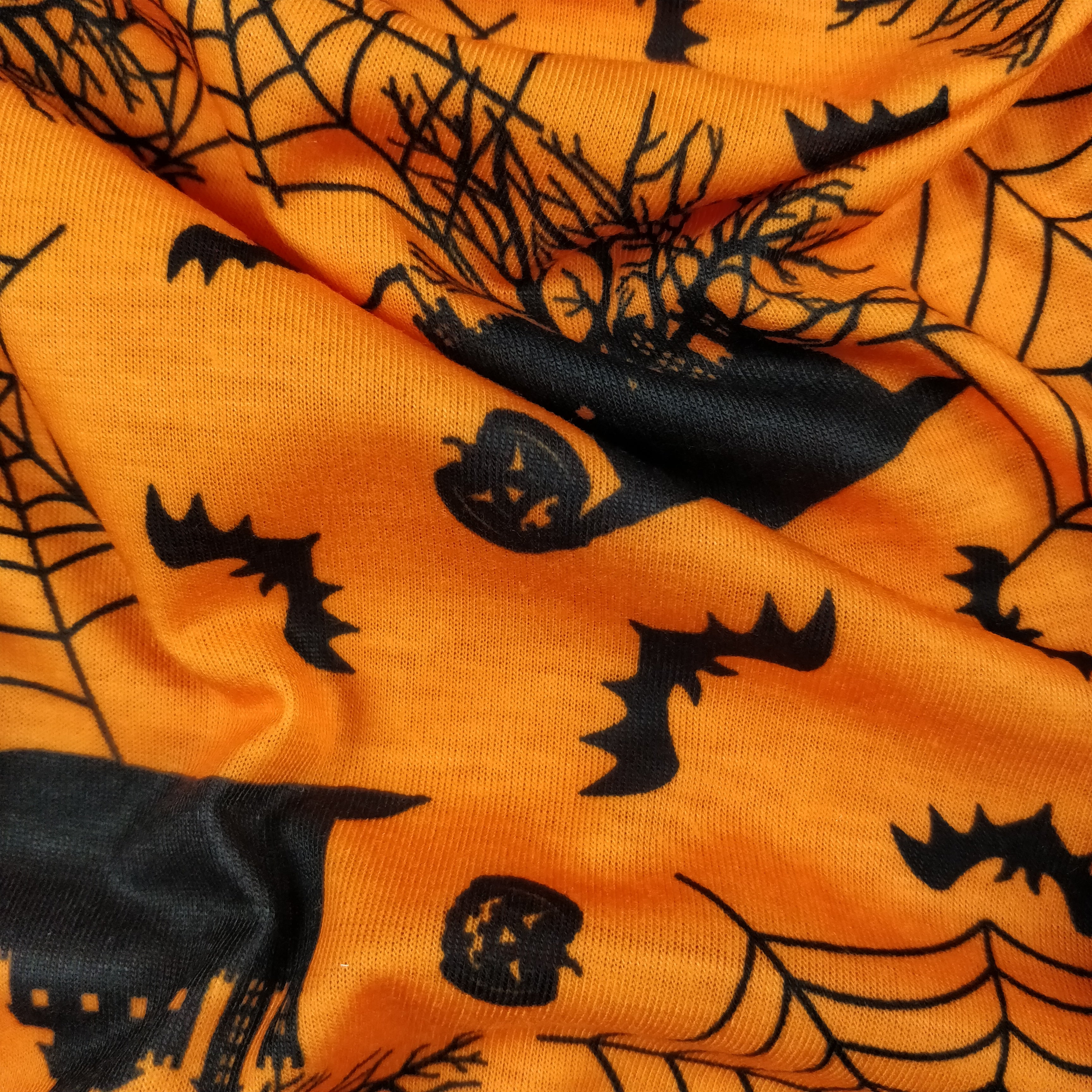 FS160 Halloween Haunted House Print | Fabric Styles