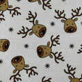 FS073_1 Scuba Christmas Print, Rudolf Reindeer | Fabric Styles