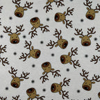FS073_1 Scuba Christmas Print, Rudolf Reindeer | Fabric Styles