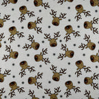 FS073_1 Scuba Christmas Print, Rudolf Reindeer | Fabric Styles
