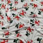 FS030_2 Snowman White Base | Fabric Styles