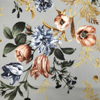 FS101_4 Floral Grey Base | Fabric Styles