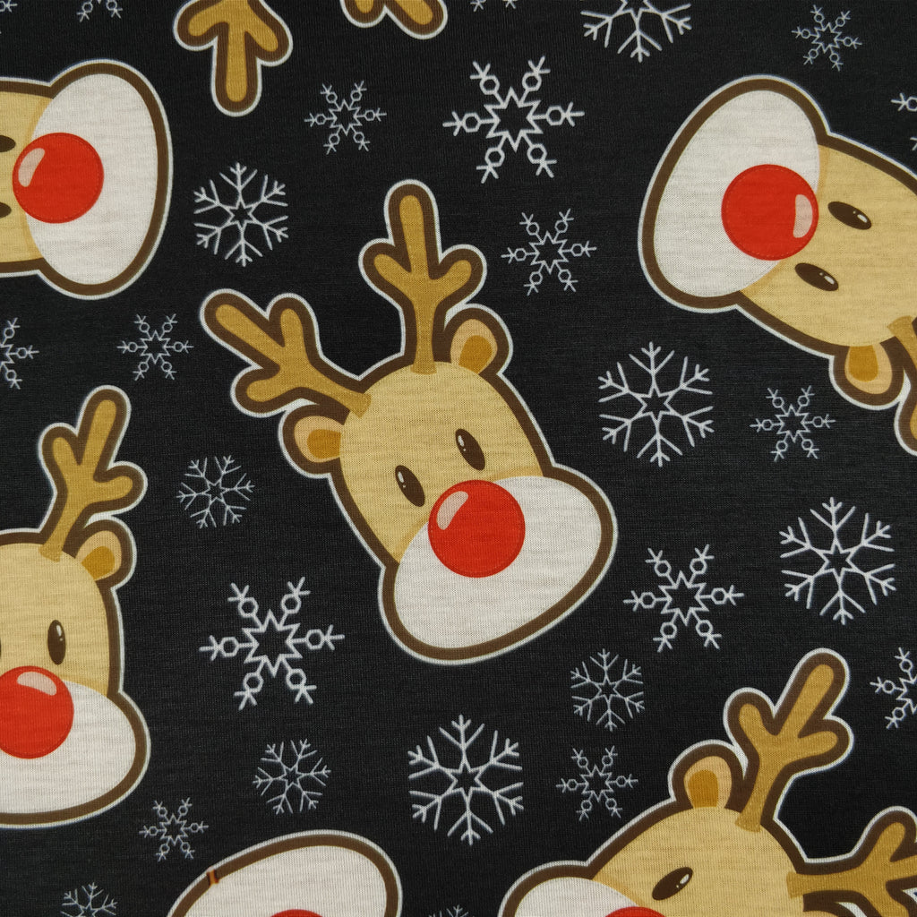 FS154 Rudolf Snowflakes | Fabric Styles