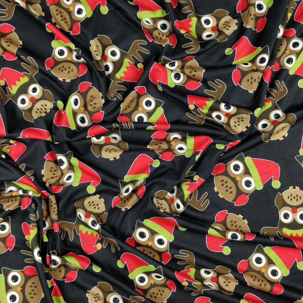 FS156 Owl Santa Hat | Fabric Styles