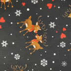 FS153 Reindeer Lovehearts Snowflakes | Fabric Styles