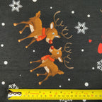FS153 Reindeer Lovehearts Snowflakes | Fabric Styles