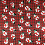 FS081 Christmas Print, Tartan Snowman | Fabric Styles