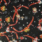 FS072 Christmas Snowman, Santa, Candy stick | Fabric Styles