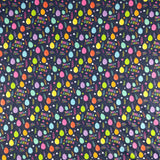 FS163 Party Time Balloons | Fabric | Balloons, Child, Children, drape, Exclusive, Fabric, fashion fabric, jersey, Kids, making, Multi Colour, Party, Party Time, Sale, sewing, spun polyester, Spun Polyester Elastane, Stretchy | Fabric Styles