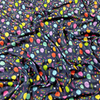 FS163 Party Time Balloons | Fabric | Balloons, Child, Children, drape, Exclusive, Fabric, fashion fabric, jersey, Kids, making, Multi Colour, Party, Party Time, Sale, sewing, spun polyester, Spun Polyester Elastane, Stretchy | Fabric Styles