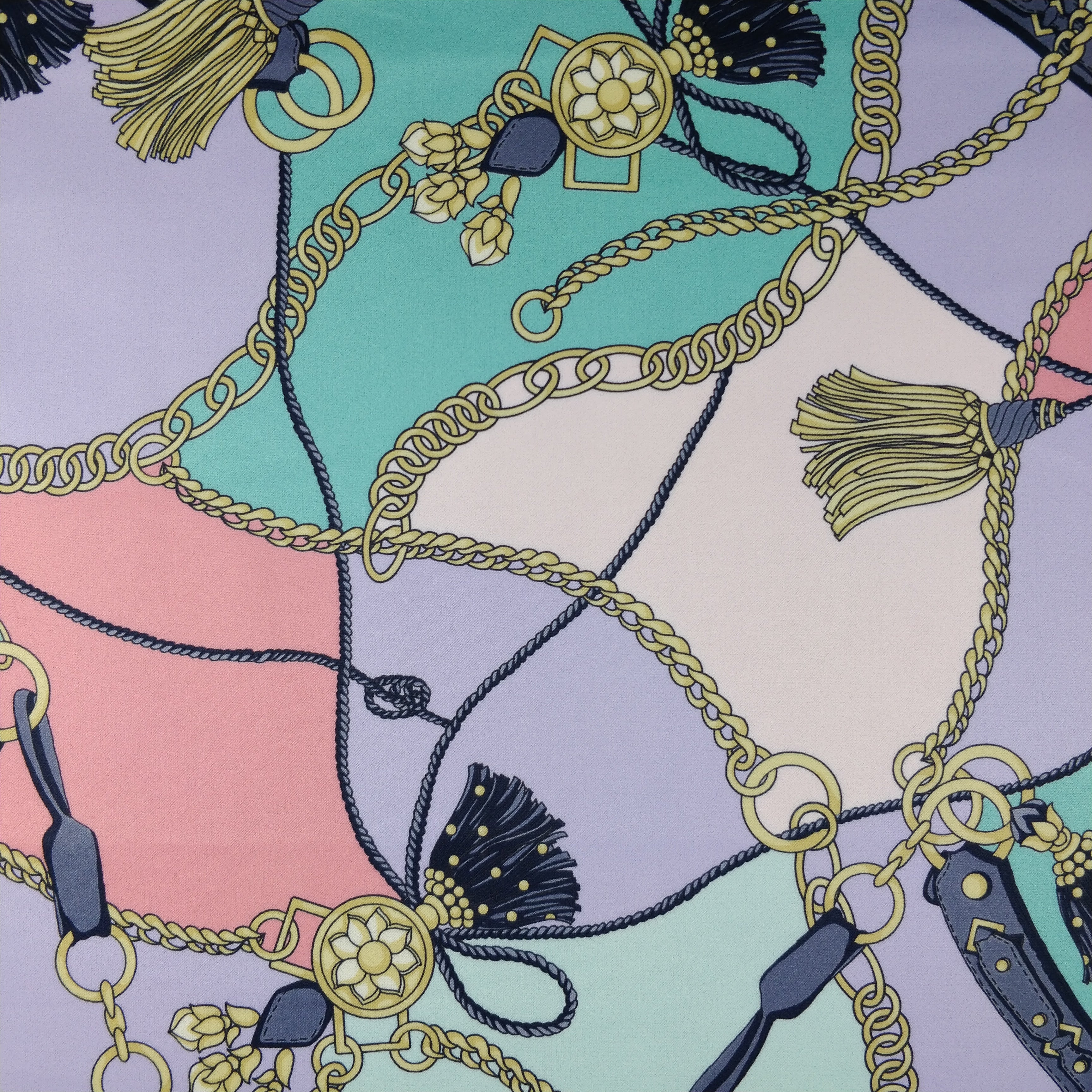 FS118_3 Tassels Handbag Jewels Design | Fabric Styles