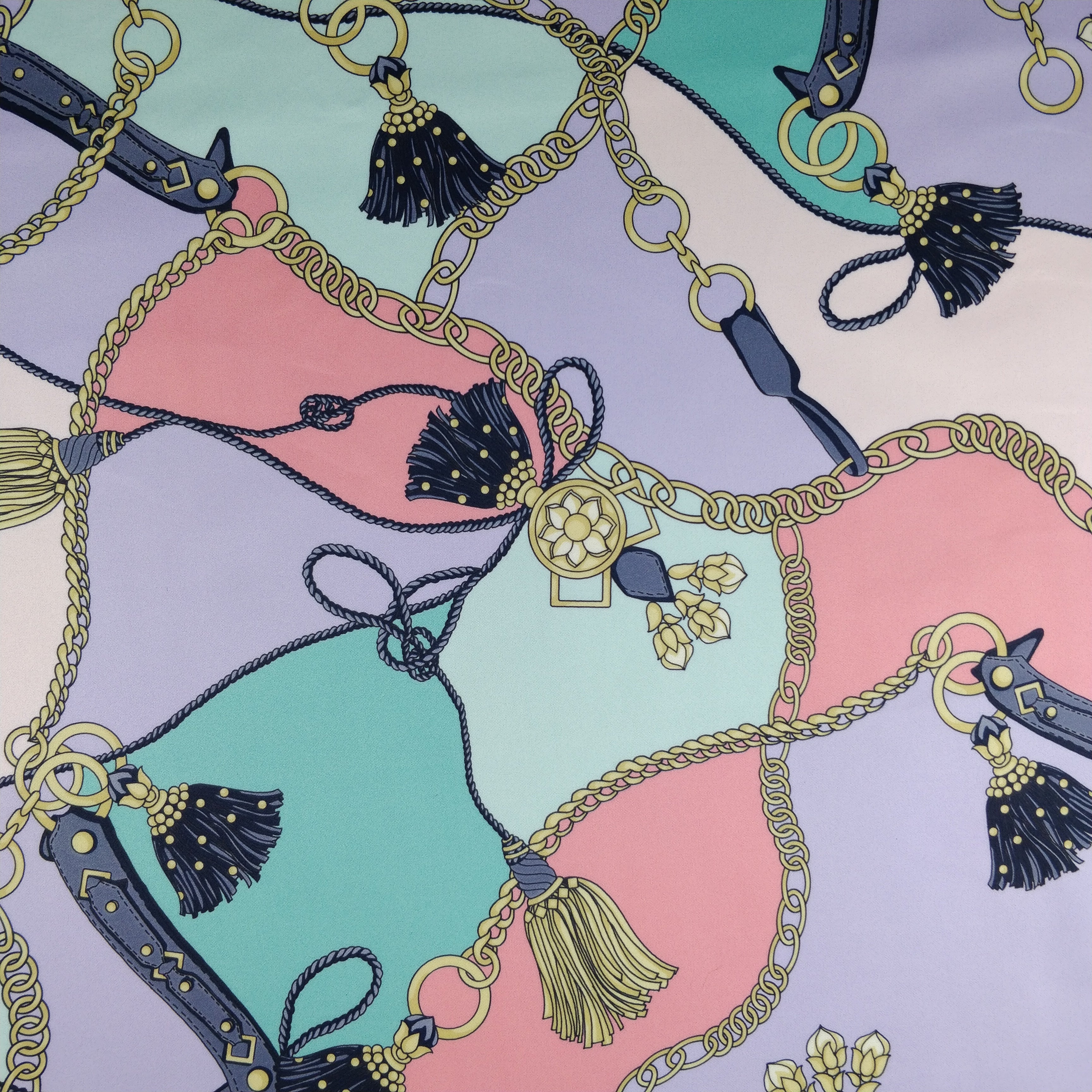 FS118_3 Tassels Handbag Jewels Design | Fabric Styles