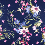 FS186 Navy Base Floral | Fabric Styles