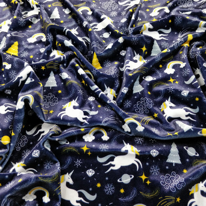 FS181_1 Xmas Unicorn | Fabric Styles