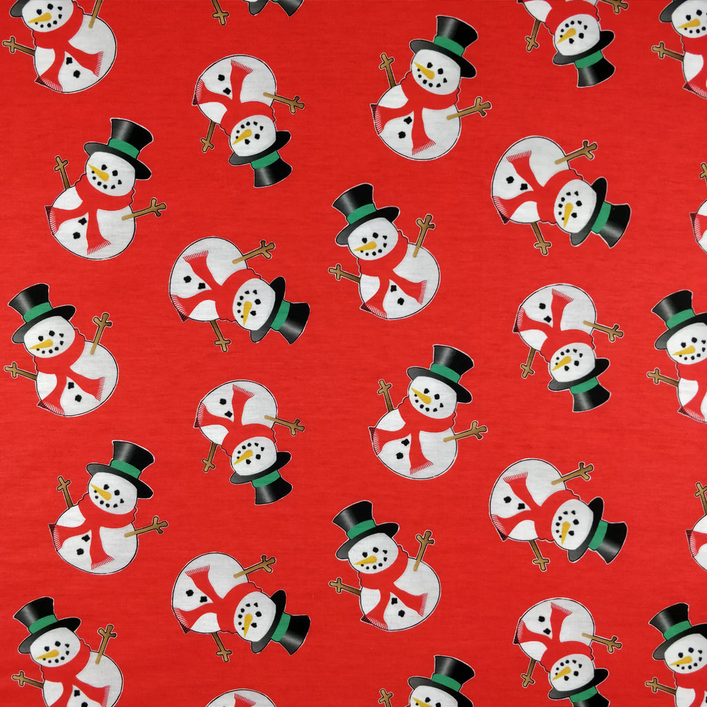 FS030_1 Snowman Print | Fabric Styles