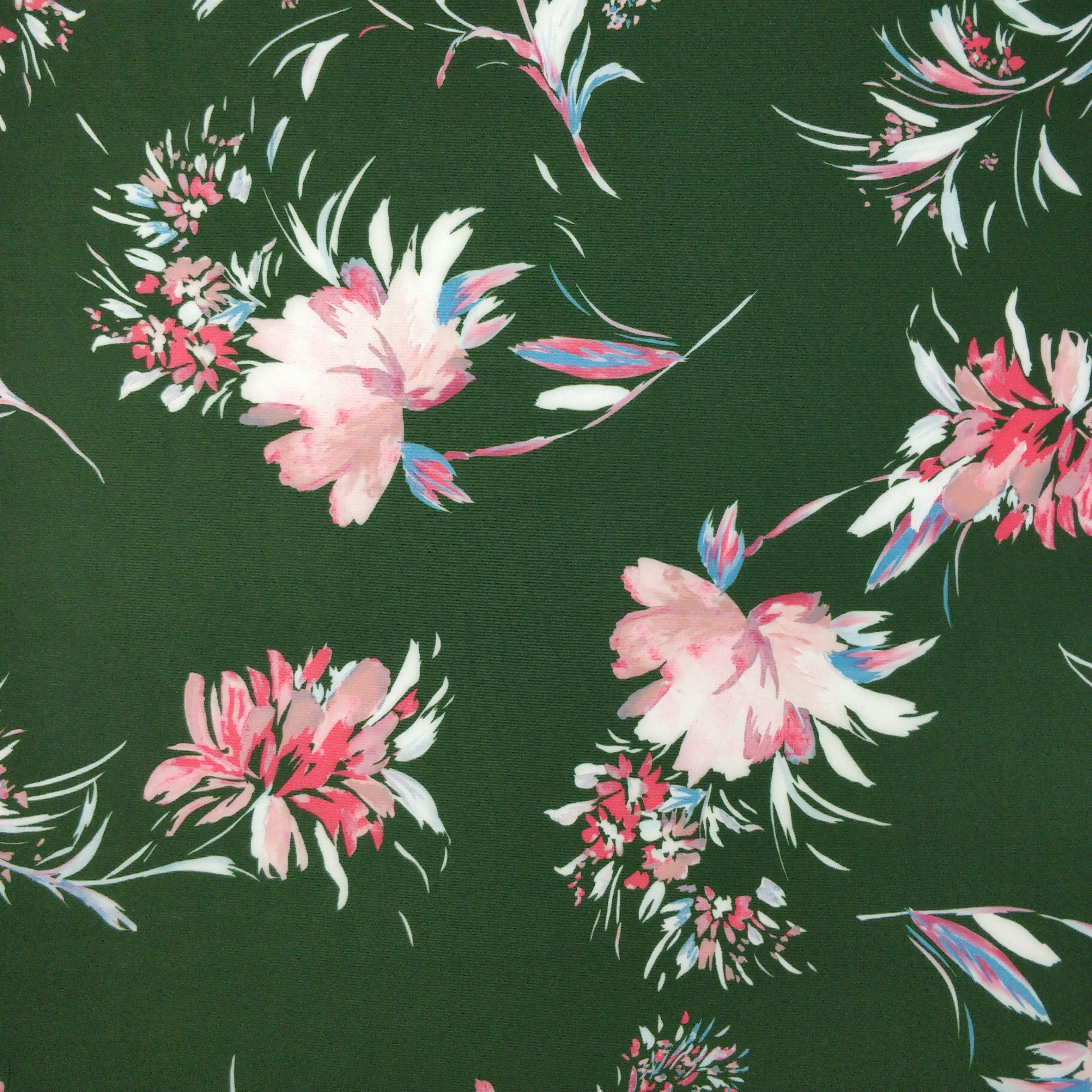 FS226 1.7m Green Floral | Fabric Styles