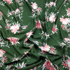 FS226 1.7m Green Floral | Fabric Styles