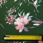 FS226 1.7m Green Floral | Fabric Styles