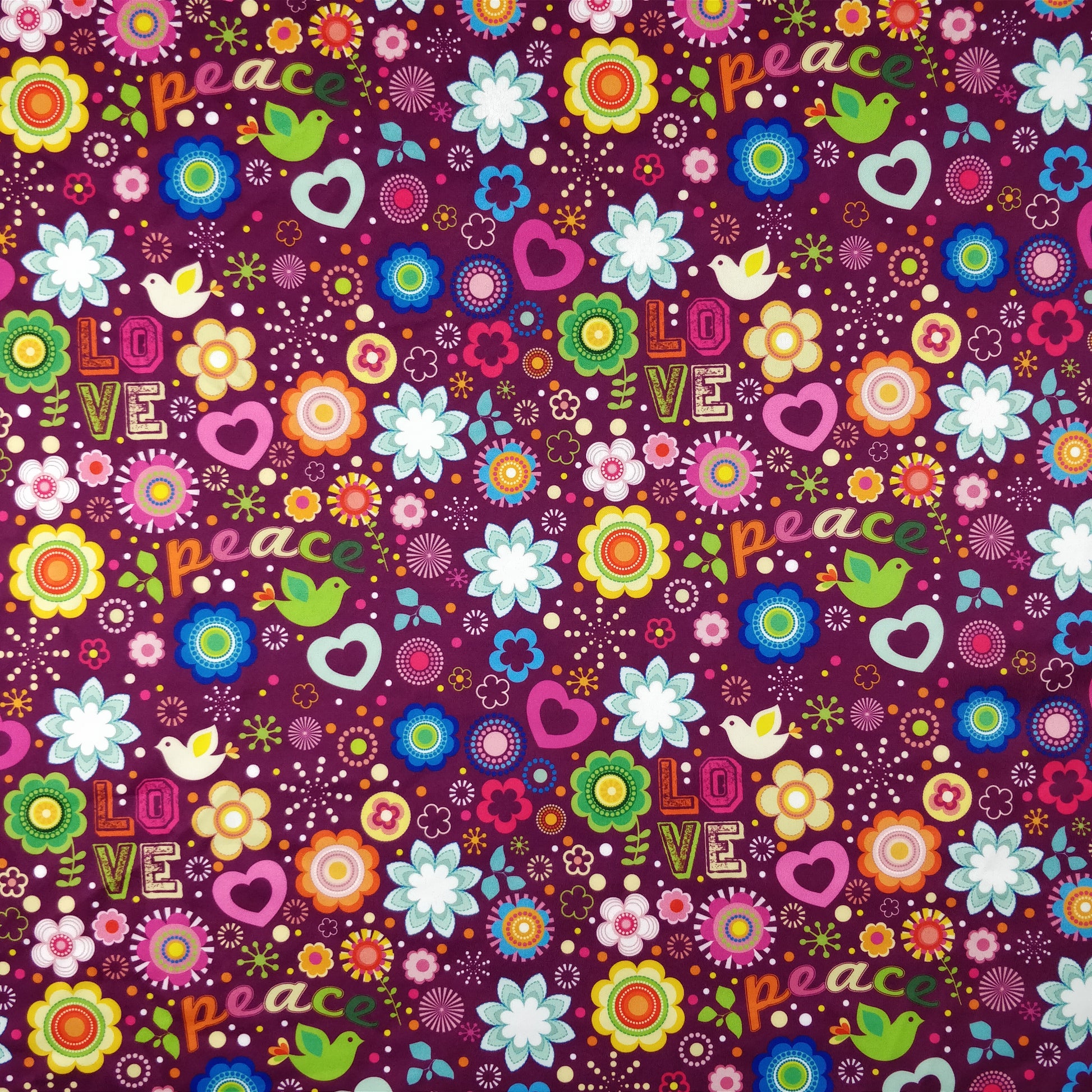 FS182 Love and Peace Floral | Fabric Styles