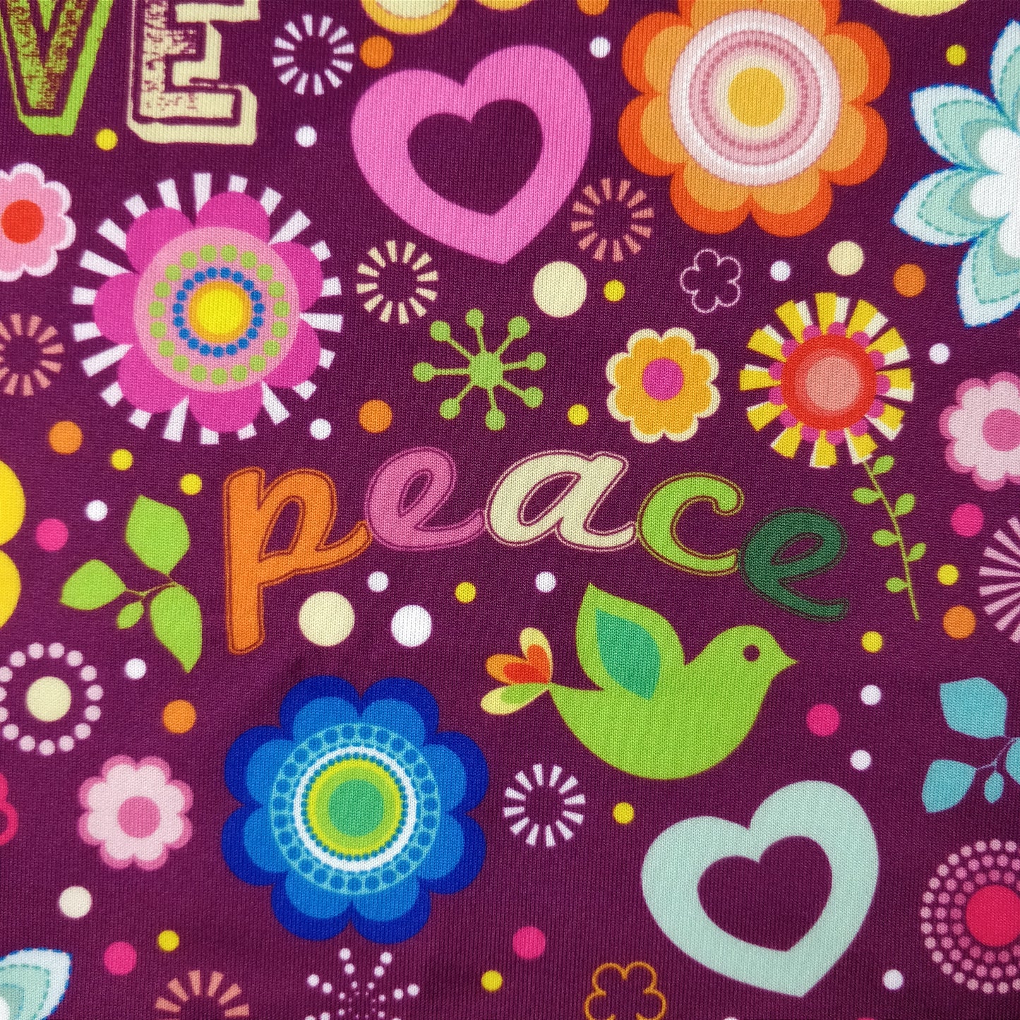 FS182 Love and Peace Floral | Fabric Styles