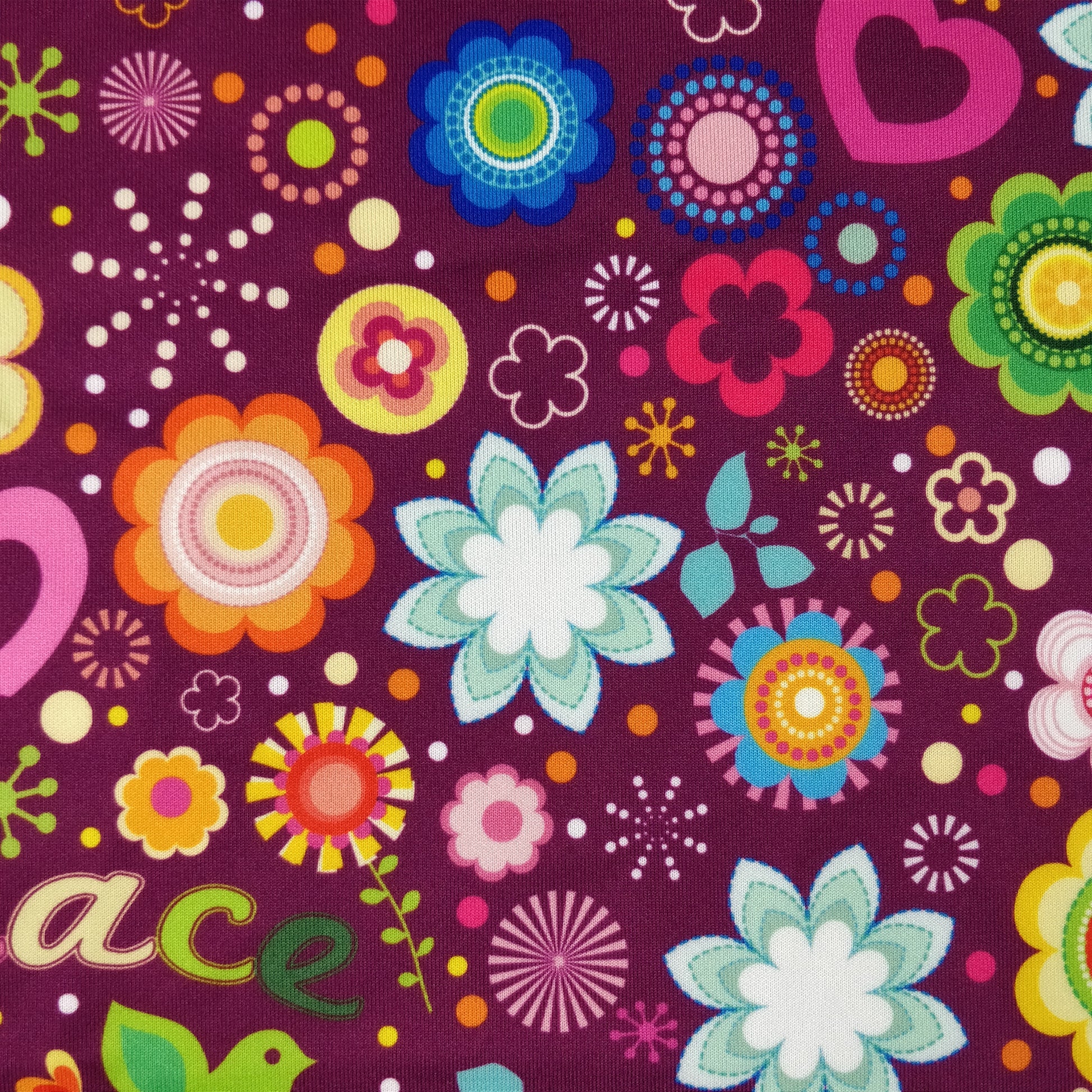 FS182 Love and Peace Floral | Fabric Styles