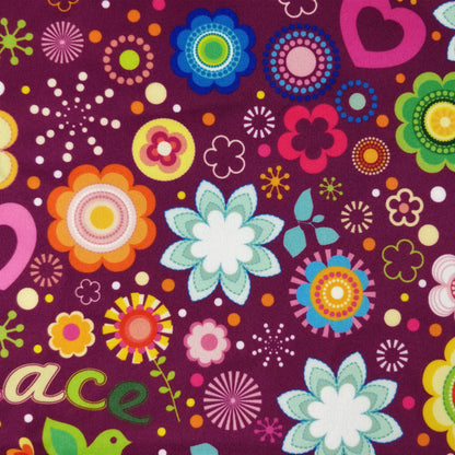 FS182 Love and Peace Floral | Fabric Styles