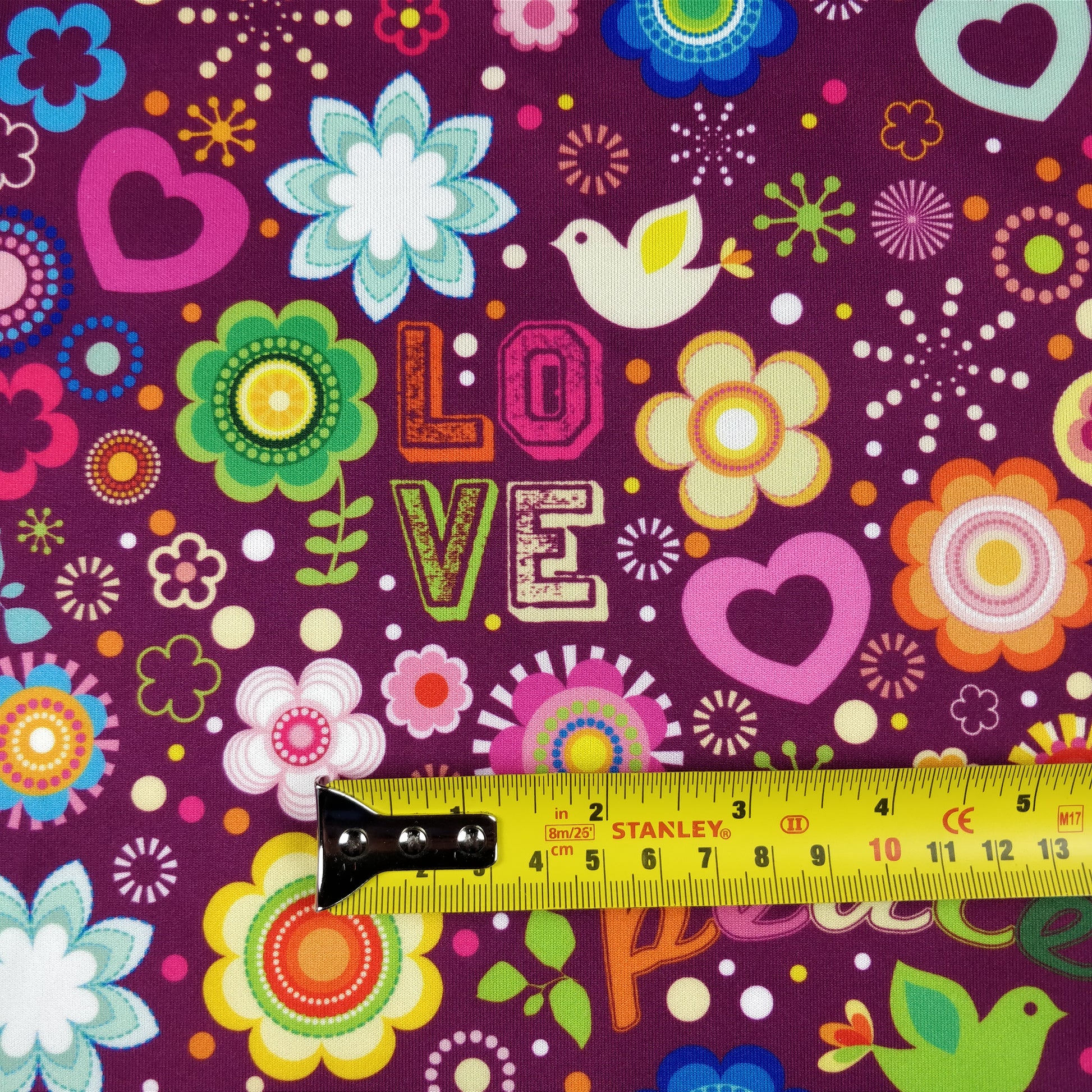 FS182 Love and Peace Floral | Fabric Styles