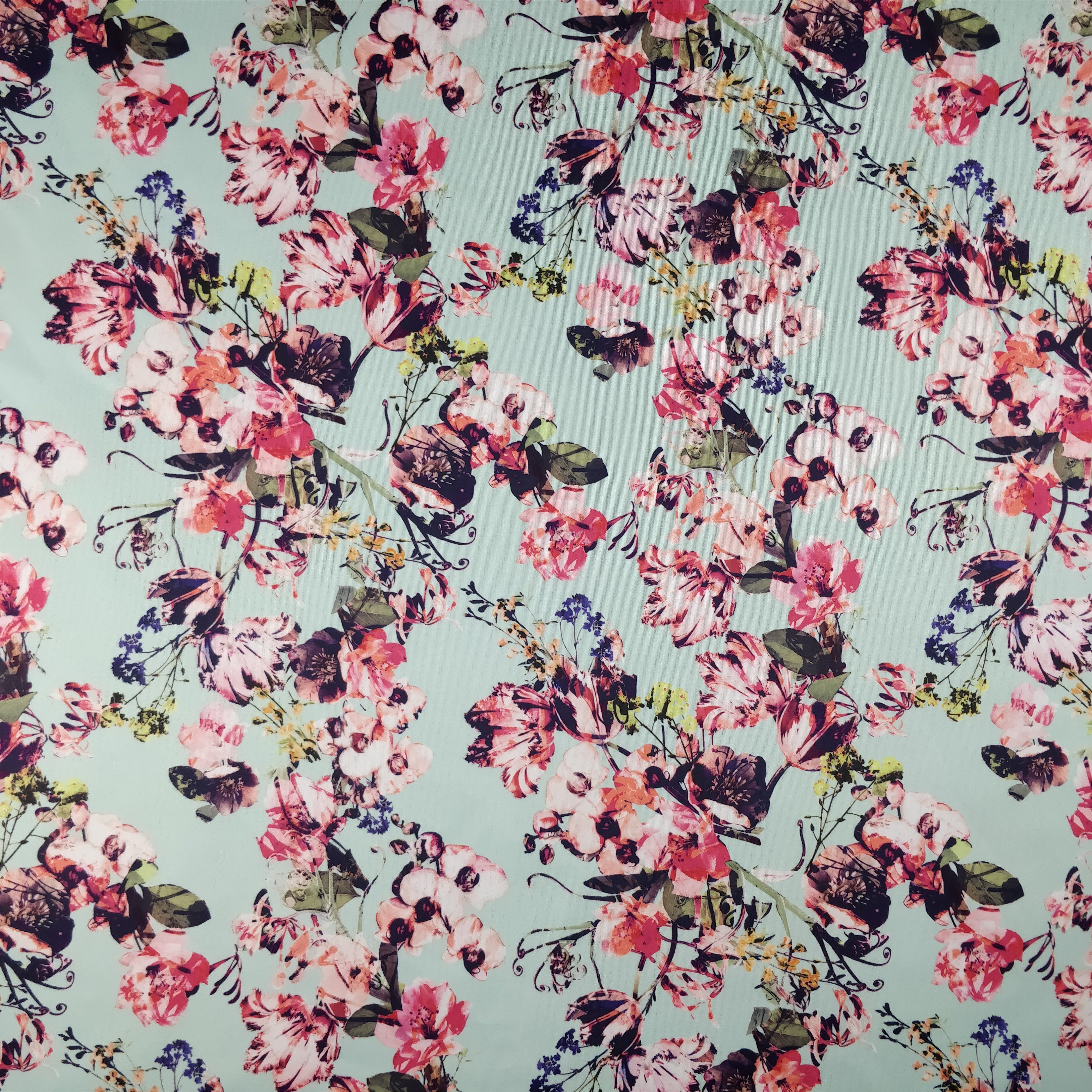 FS283 Orchid Mint Floral | Fabric Styles