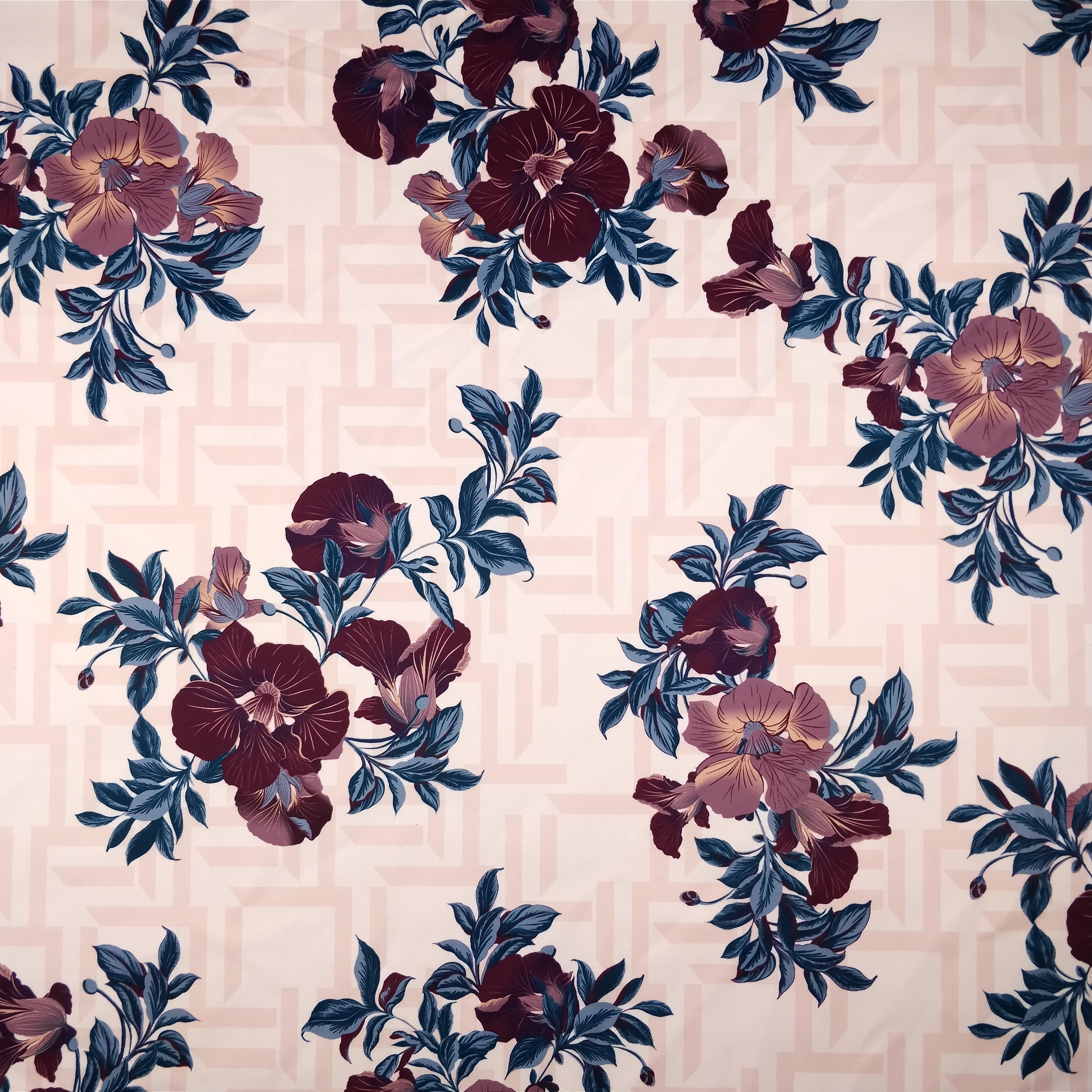 FS289 Pink Impatiens Floral | Fabric Styles
