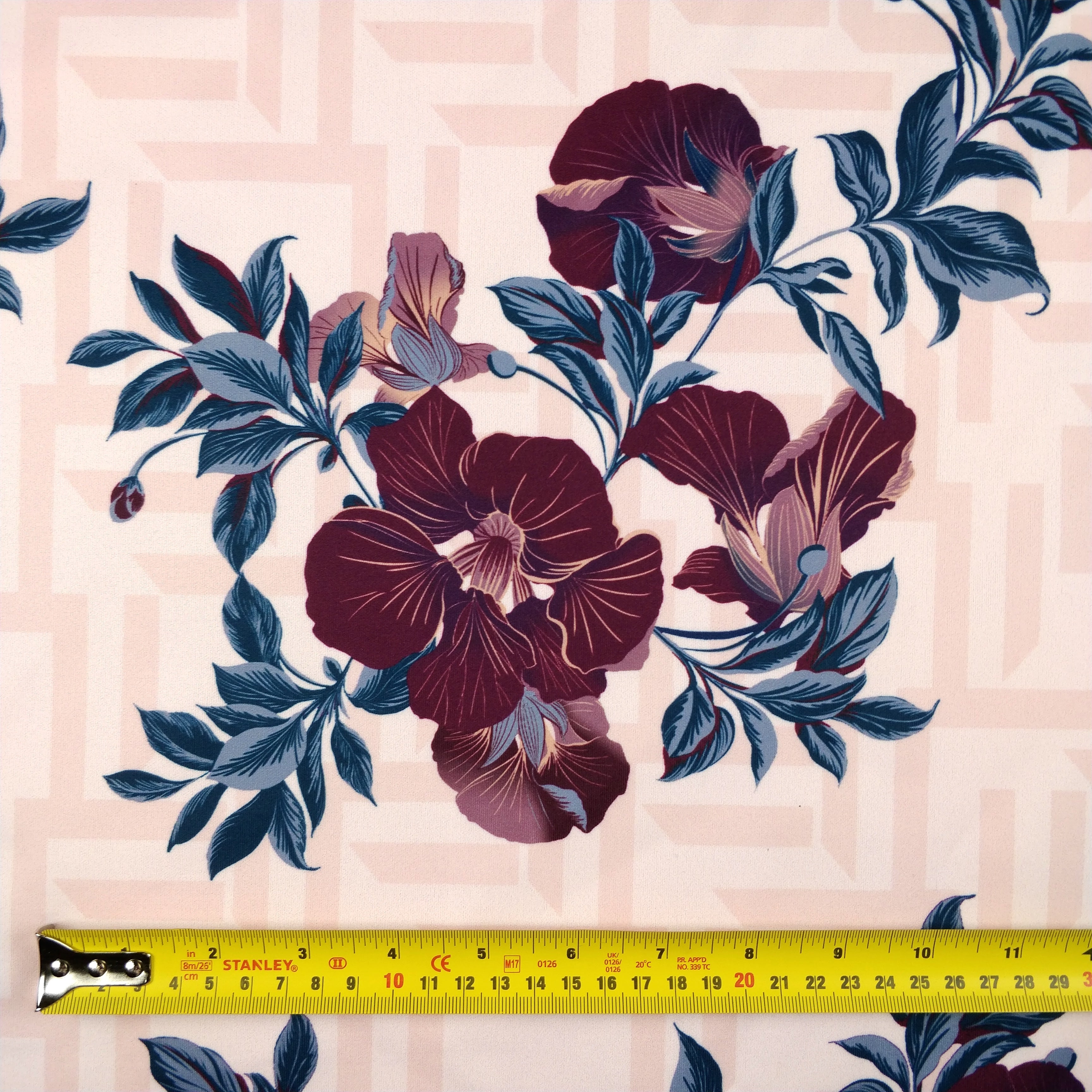 FS289 Pink Impatiens Floral | Fabric Styles