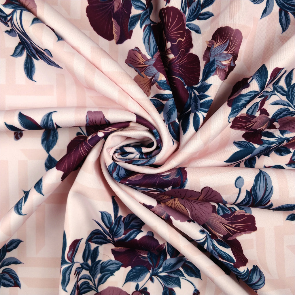 FS289 Pink Impatiens Floral | Fabric Styles