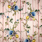 FS290 Pink Striped Floral | Fabric Styles