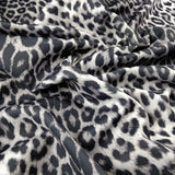 FS005 Leopard Print Scuba, Spun Polyester & Velvet Fabric