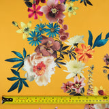 FS291_1 Orange Floral | Fabric | Anemone, Blue, Daisy, Fabric, Floral, Flower, Flowers, Garden, Light, Orange, Orange Flowers, Scuba, Small Flowers, Summer | Fabric Styles