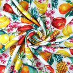 FS296 Lemon Pineapple Banana Floral | Fabric Styles