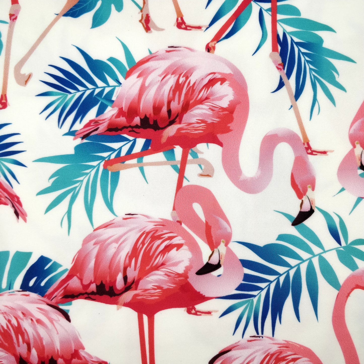 FS264_1 Flamingo Palm Leaves | Fabric Styles