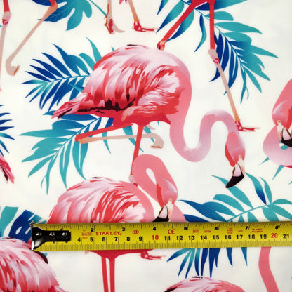 FS264_1 Flamingo Palm Leaves | Fabric Styles