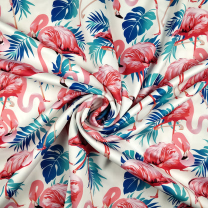 FS264_1 Flamingo Palm Leaves | Fabric Styles