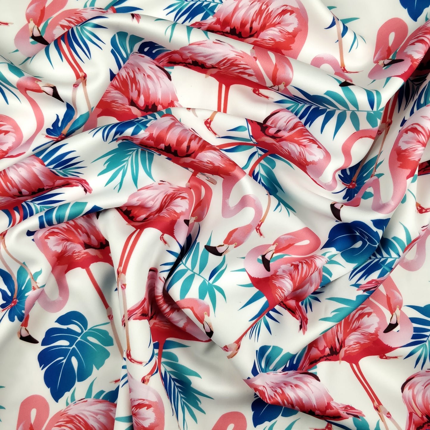 FS264_1 Flamingo Palm Leaves | Fabric Styles