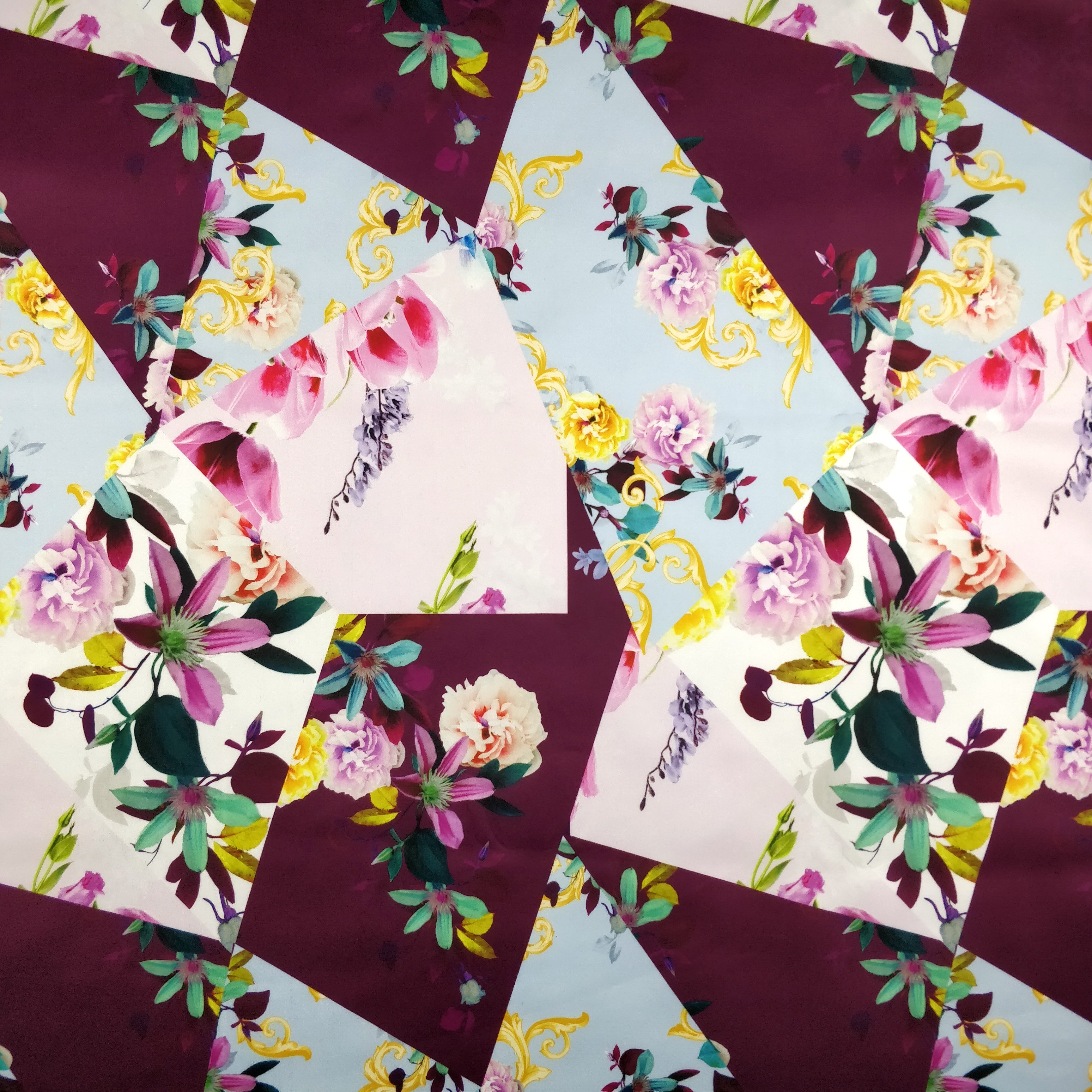 FS312 Carnation Abstract | Fabric | Abstract, Blossom, Carnation, Dianthus, Dianthus caryophyllus, Fabric, Floral, Flower, Flowers, Light, Lily, Pearl, Peony, Pink, Purple, Sale, Scuba, Summer, White | Fabric Styles