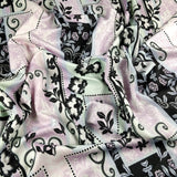 FS309 Lilac Paisley Print | Fabric | Black, Blue, Dress making, Fabric, Floral, Flower, High Fashion, jersey, Lilac, limited, making, Paisley, Pink, Polyester, Sale, Scuba, sewing, tile | Fabric Styles
