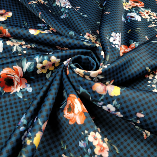 FS335 Gingham Floral | Fabric Styles