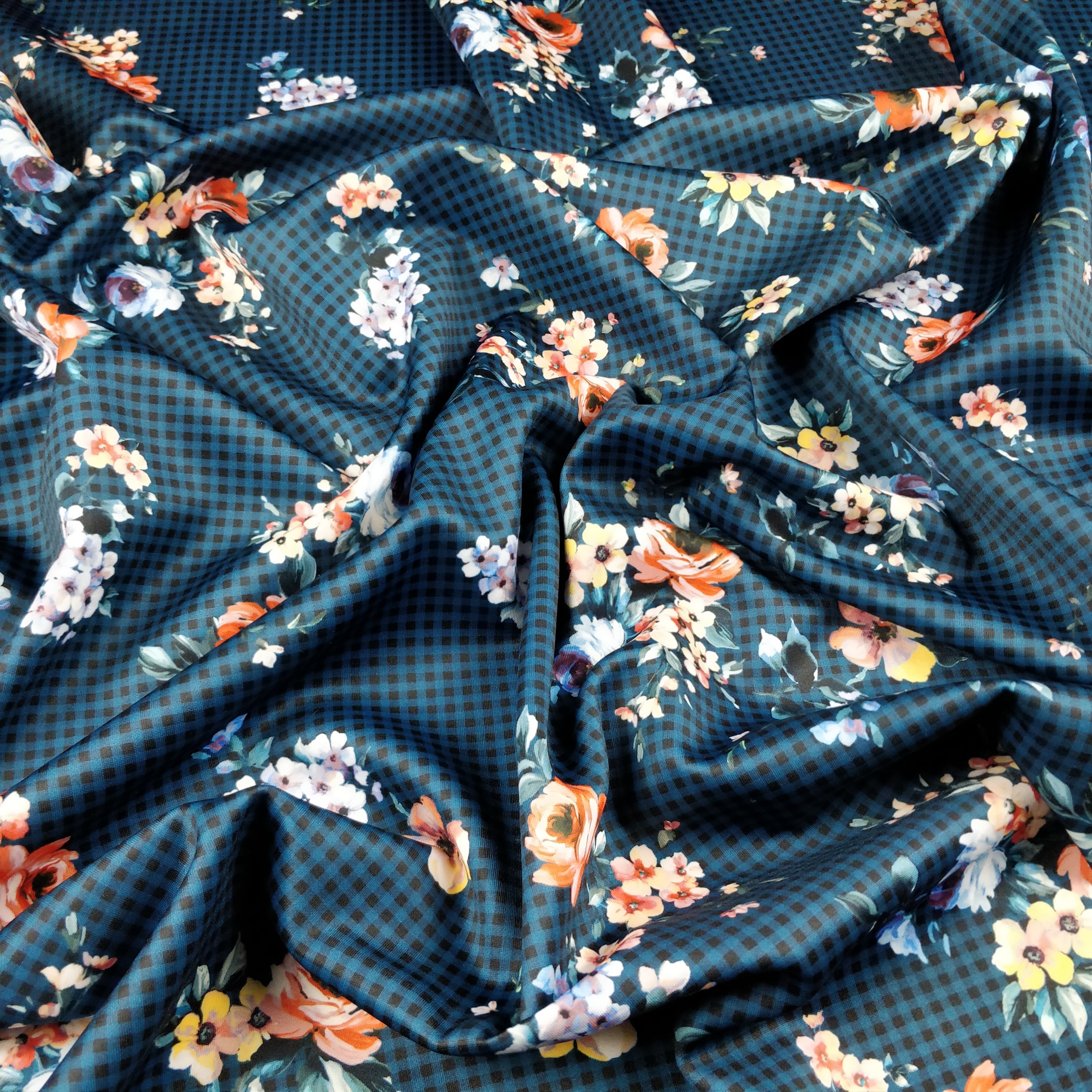 FS335 Gingham Floral | Fabric Styles