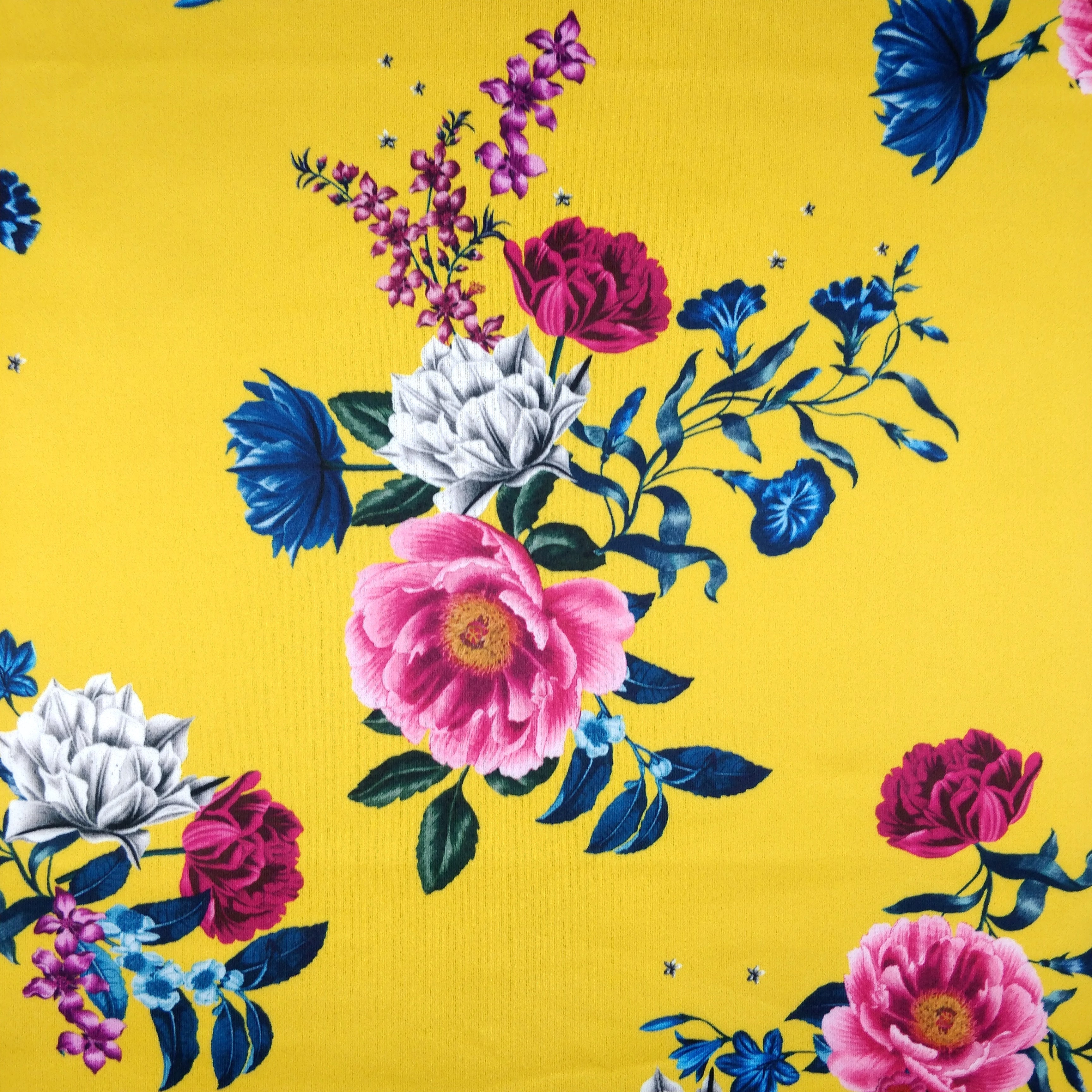 FS298 Mustard Floral | Fabric Styles