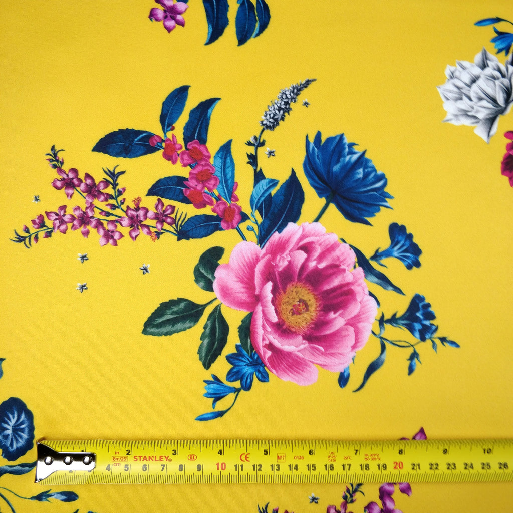 FS298 Mustard Floral | Fabric Styles